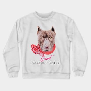 Grunt the pitbull Crewneck Sweatshirt